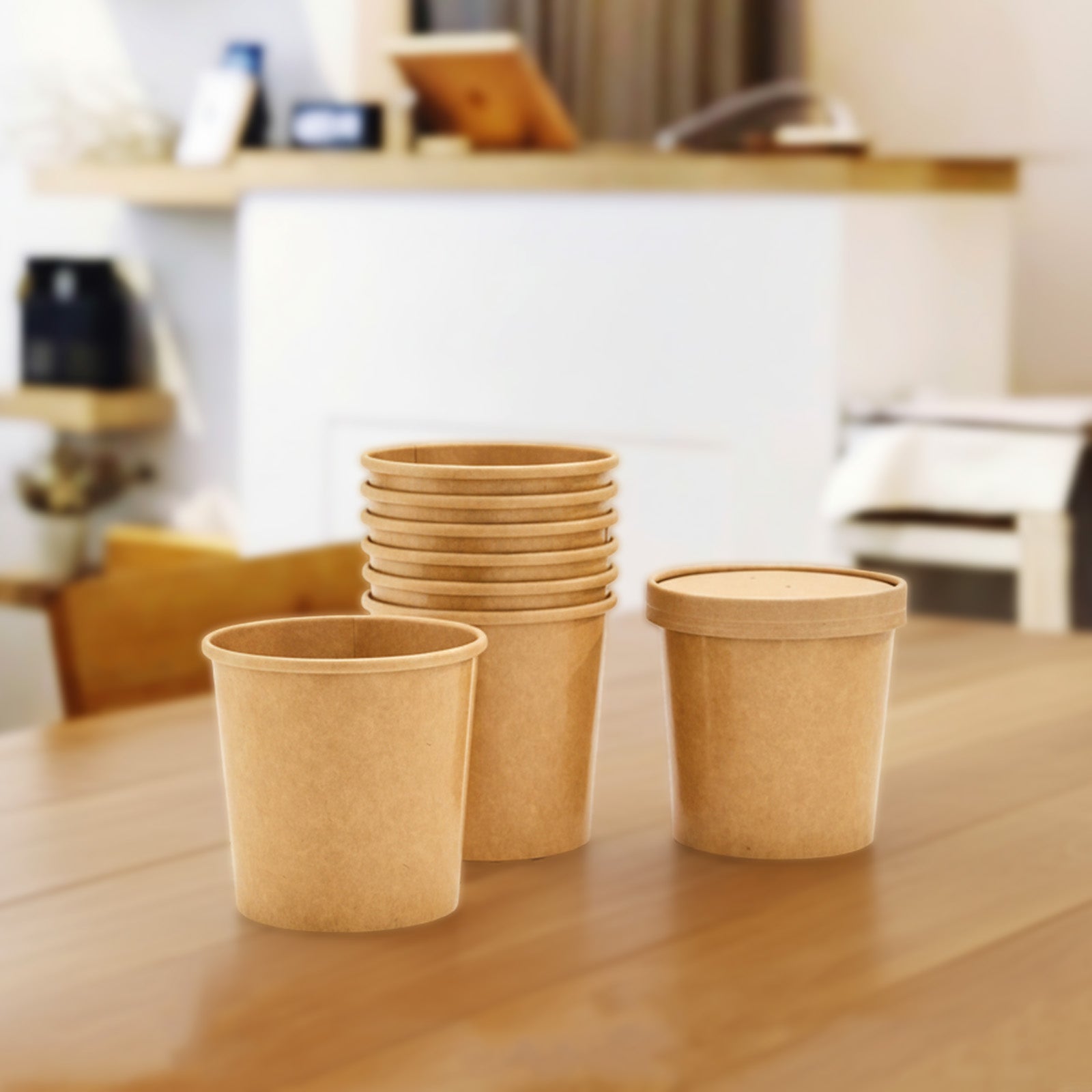 Blank Recyclable Paper Food Containers