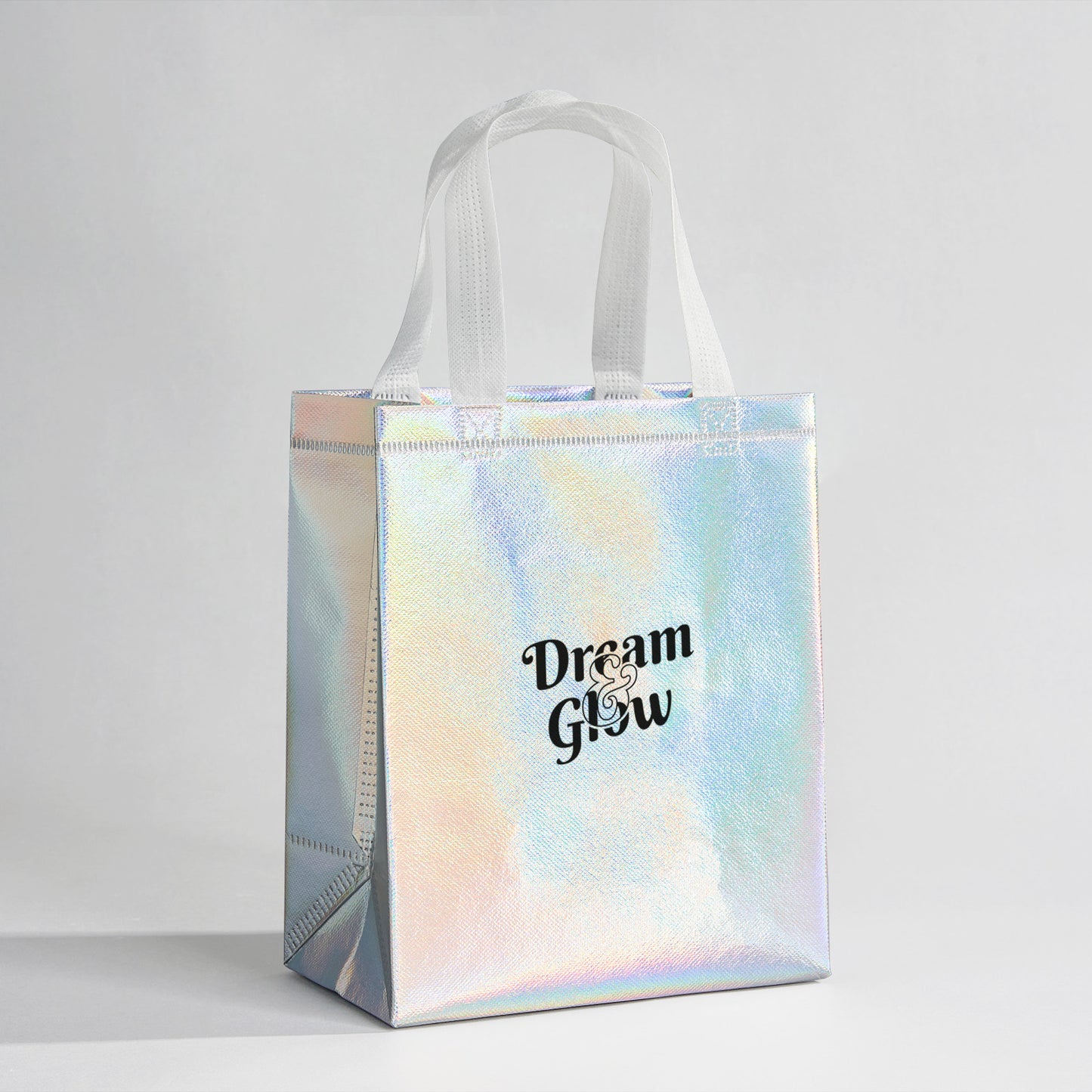 Custom Holographic Reusable Grocery Tote Bags