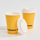 12 oz Custom Recyclable Paper Cups with Lids