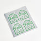 Silver Metallic Sheet Labels