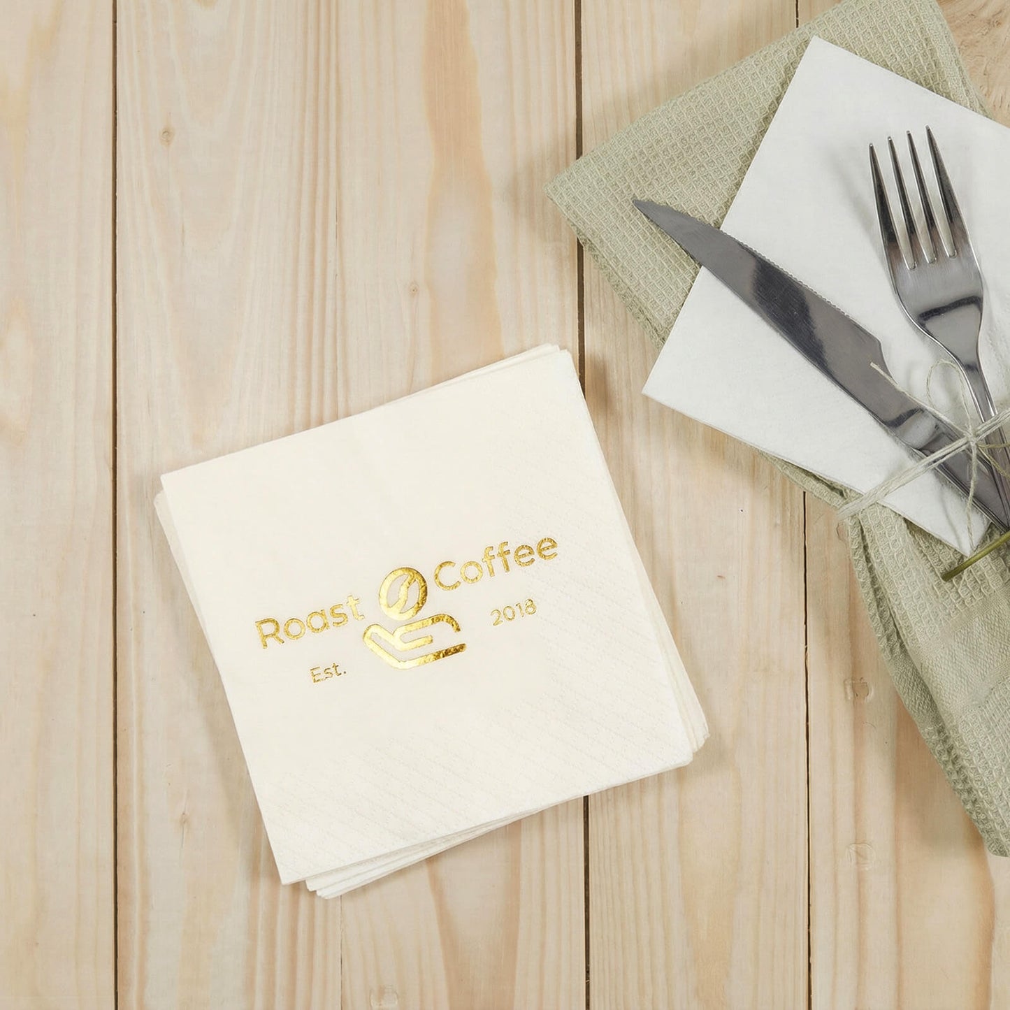 Custom Gold Foil Napkins