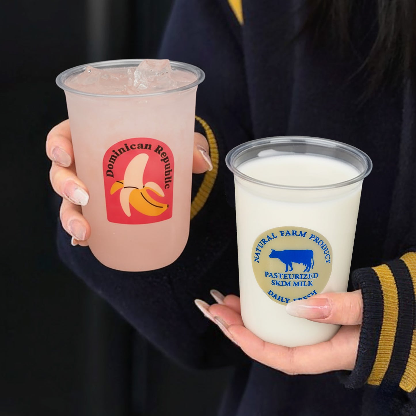 16 oz Custom Recyclable Round Bottom Plastic Cups