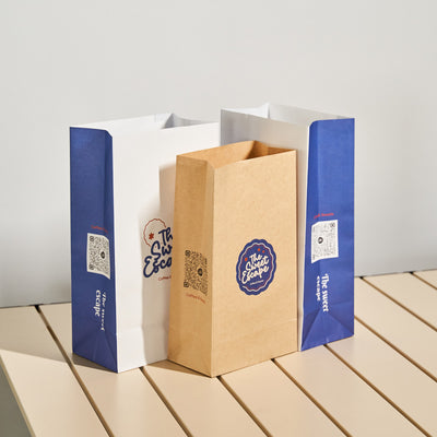 Custom 4-Side Printing Grocery Bags
