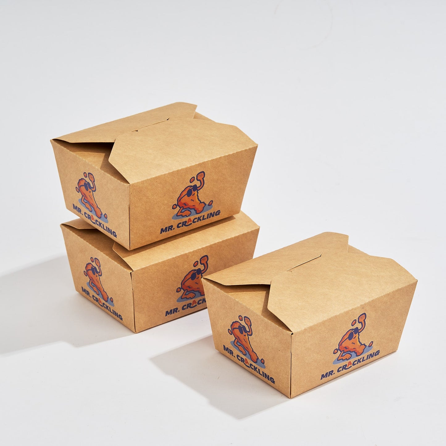 Custom Folded Kraft Take Out Boxes