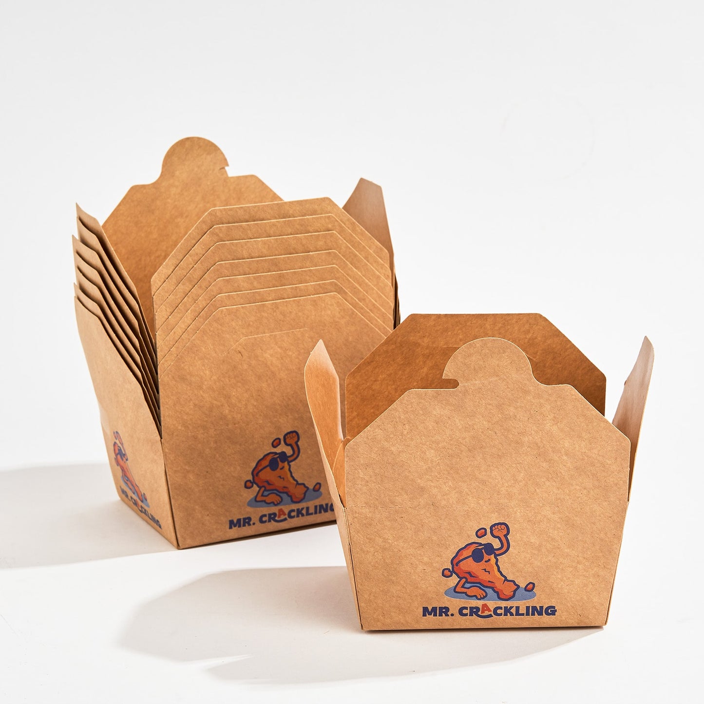 Custom Folded Kraft Take Out Boxes