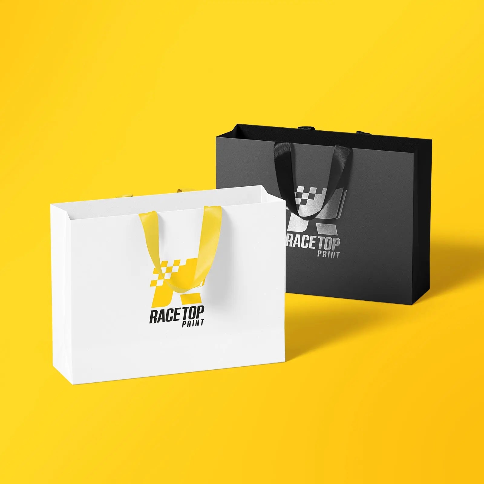 Custom Ribbon Handle Gift Bags - RACETOP
