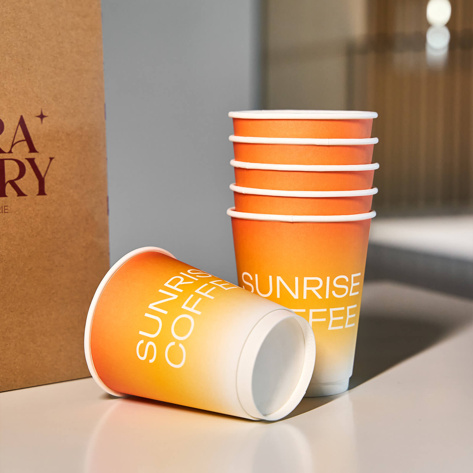 12 oz Custom Compostable Double Wall Paper Cups