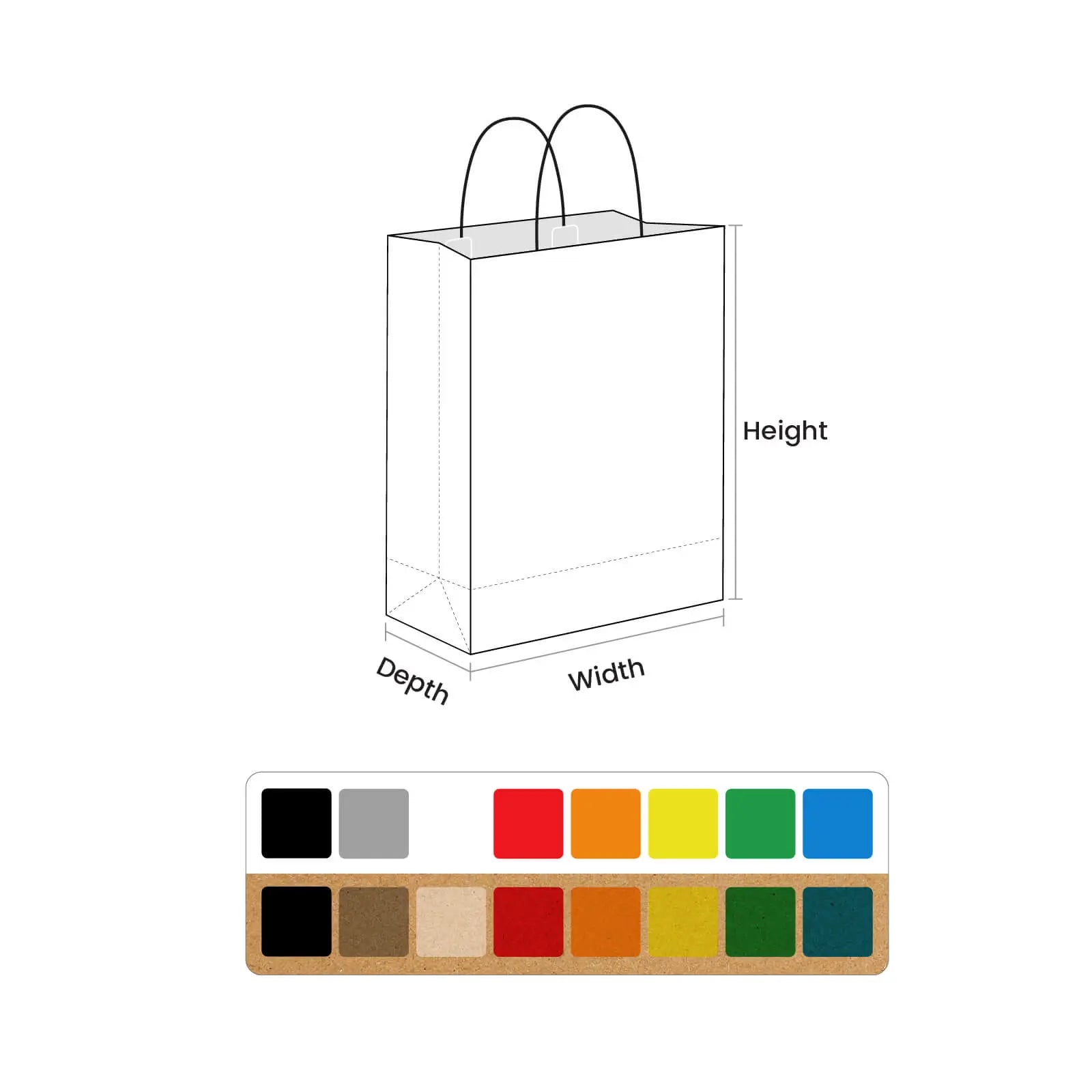 Custom Reinforced Kraft Paper Bags