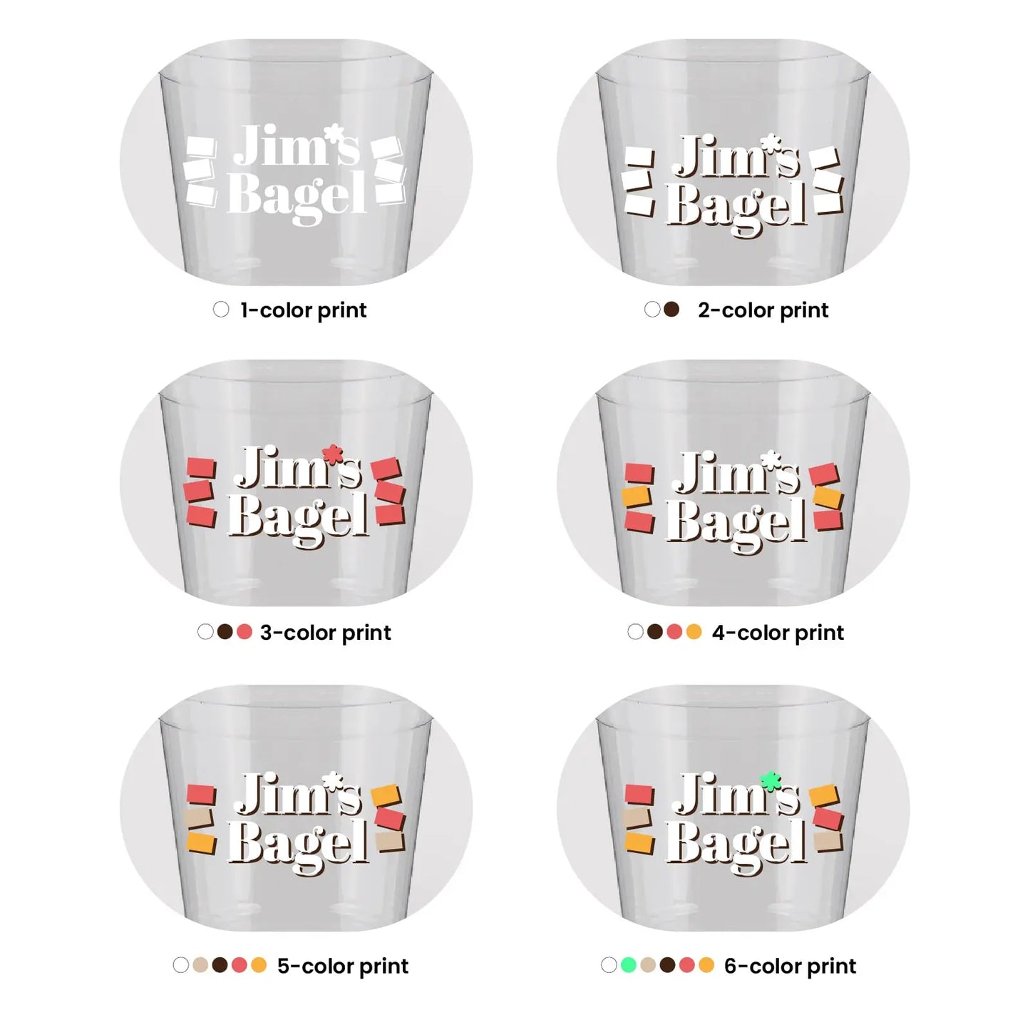 20 oz Custom Recyclable Cold Cups RACETOP