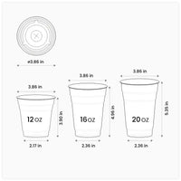 16 oz Custom Recyclable Cold Cups