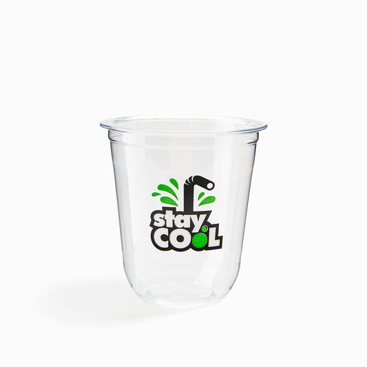 12 oz Custom Recyclable Round Bottom Plastic Cups