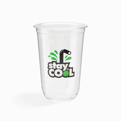 16 oz Custom Recyclable Round Bottom Plastic Cups-SPU RacetopPrint